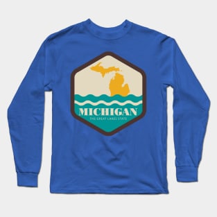 Michigan Great Lakes State Long Sleeve T-Shirt